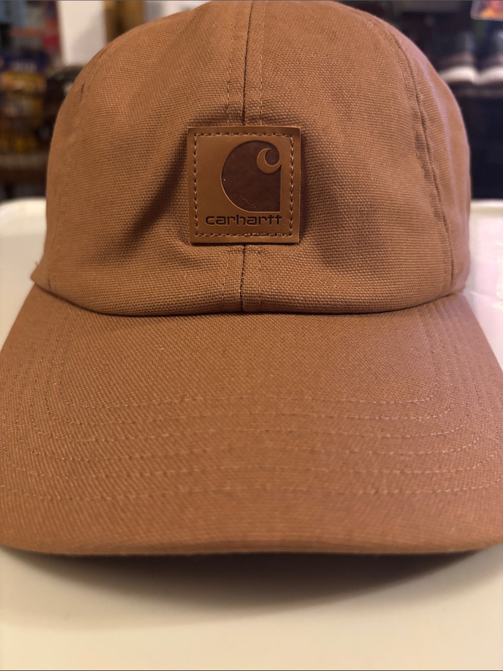 Carhartt Tan Canvas Logo Cap